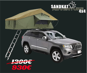 Sandkat4x4 - SKYDOME - Wallet roof tent 160x240 - 3-4 people
