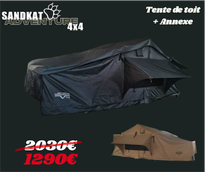 PRIX CHOC TENTE DE TOIT SUNSET SABLE, ANNEXE ET FRAIS DE PORT OFFERTS