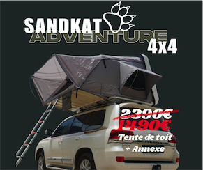 PRIX CHOC TENTE DE TOIT SAHARA, ANNEXE, MATELAS 7CM SUPPLEMENTAIRE ET FRAIS DE PORT OFFERTS