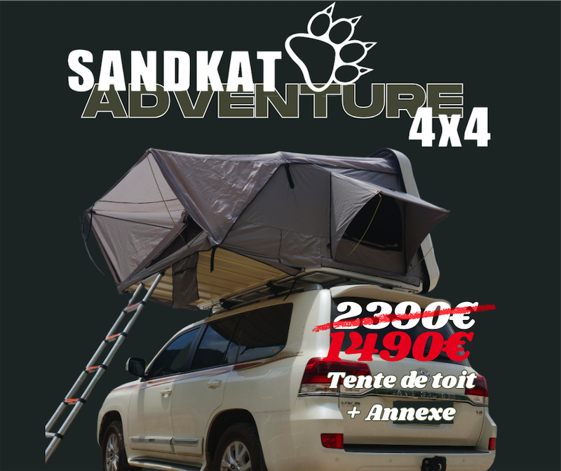 PRIX CHOC TENTE DE TOIT SAHARA, ANNEXE, MATELAS 7CM SUPPLEMENTAIRE ET FRAIS DE PORT OFFERTS