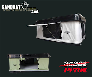 Sandkat4X4 PRIX CHOC TENTE DE TOIT JUNGLE GRIS