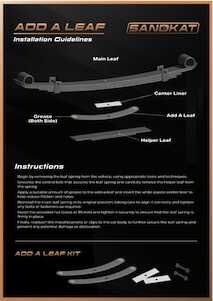 Sandkat4X4 Paire de lames additionnelles Sandkat4x4 pour Toyota Hilux Vigo, Revo, Isuzu D-Max, Ford Ranger, Navara