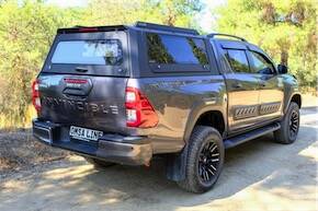 Toyota Hilux Omcap Glass Cabin Stainless Steel Sliding Side Windows 2015 and Later