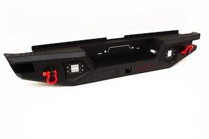 Sandkat4X4 Pare-chocs arrière en acier OMSA - Toyota Hilux 2015-2020 Dakar V2 avec LED (compatible avec ou sans capteurs)