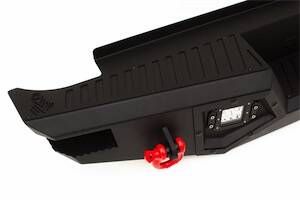 Sandkat4X4 Pare-chocs arrière en acier OMSA - Toyota Hilux 2015-2020 Dakar V2 avec LED (compatible avec ou sans capteurs)