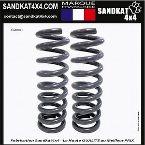Sandkat4X4 Paire de ressorts hélicoidaux Sandkat4x4 - Rehausse +5cm - Avant - Mazda BT50 / Ford Ranger T6 / Ranger T7