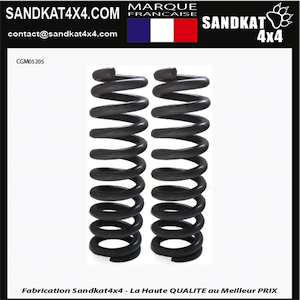 Sandkat4X4 Paire de ressorts hélicoidaux Sandkat4x4 - Rehausse +5cm - Avant - Toyota & Isuzu N60