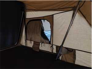 Sandkat4X4 J&Max by Sandkat4x4 - SAHARA - Tente de toit Hybride avec coque ABS couleur sable - 3/4 personnes