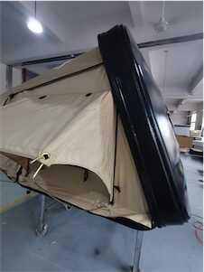 Sandkat4X4 J&Max by Sandkat4x4 - SAHARA - Tente de toit Hybride avec coque ABS couleur sable - 3/4 personnes