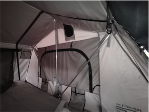 Sandkat4X4 J&Max by Sandkat4x4 - EASY - Tente de toit portefeuille grise - 2 personnes