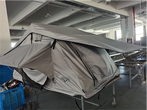 Sandkat4X4 J&Max by Sandkat4x4 - EASY - Tente de toit portefeuille grise - 2 personnes