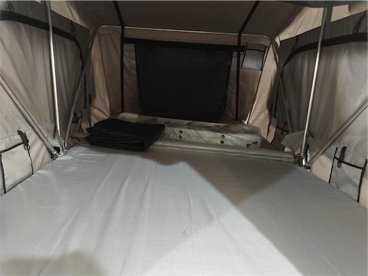 Sandkat4X4 | J&Max by Sandkat4x4 - EASY - Tente de toit portefeuille grise - 2 personnes