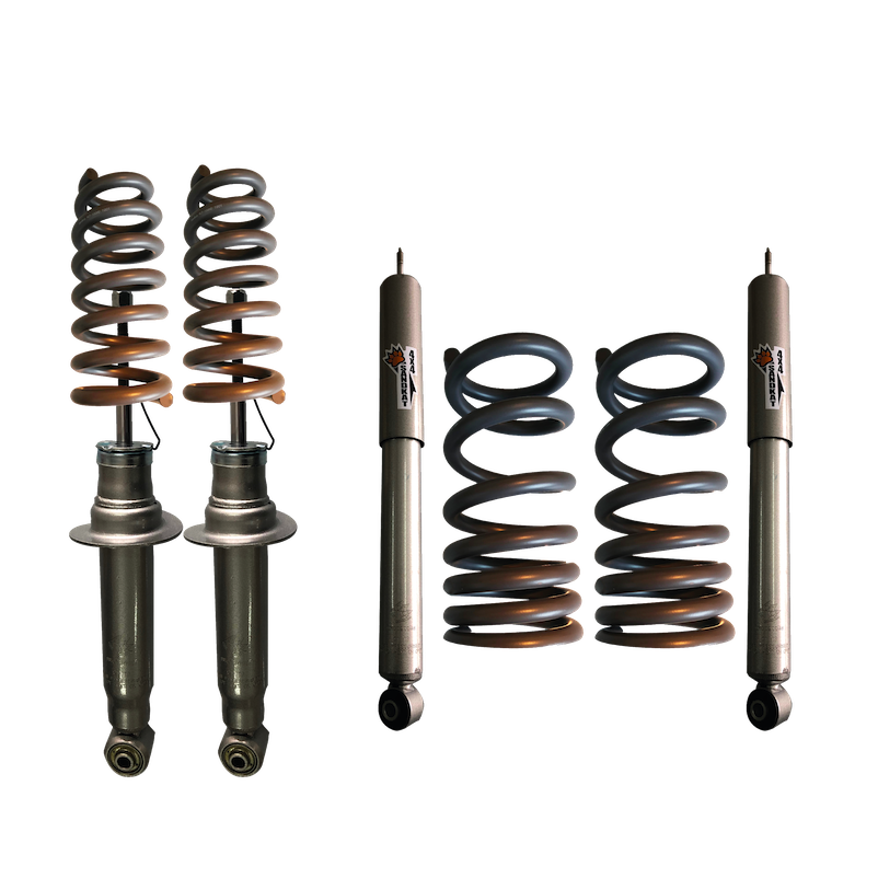 Kit Suspension Sandkat4x4 - Rehausse env. 5 cm - Mitsubishi Pajero Court Diesel 2000+ - Charge +65kg/+150kg