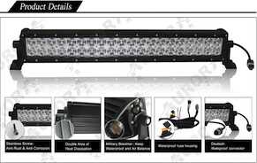 Barre LED combo - Sandkat4x4 - 54,5cm/ 20