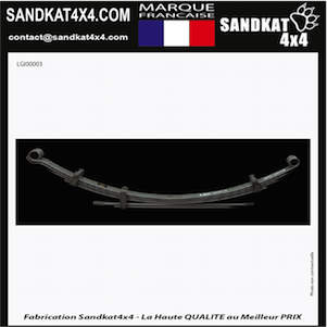Sandkat4X4 Paquet de lames renforcé Sandkat4x4 - Rehausse +5 à 7cm - +300kg - Arrière - Ford Ranger T6/ T7 & Mazda BT50 10/2011+