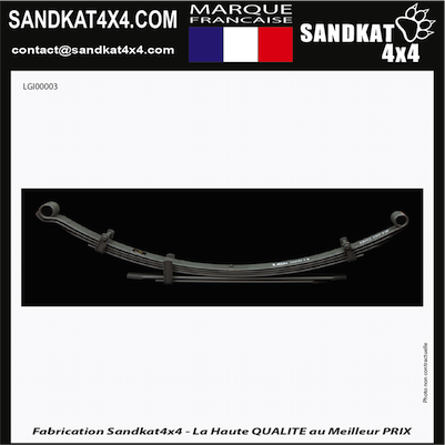 Sandkat4X4 | Paquet de lames renforcé Sandkat4x4 - Rehausse +5 à 7cm - +300kg - Arrière - Ford Ranger T6/ T7 & Mazda BT50 10/2011+