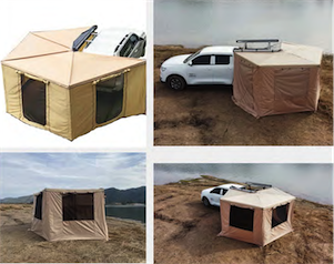 Sandkat4X4 J&Max by Sandkat4x4 - Annexe pour Auvent 270° - Couleur sable