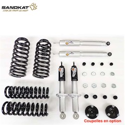 Kit Suspension Sandkat4x4 - Rehausse env. 5 cm - Toyota Prado 90 court - Charge +70kg/+100kg