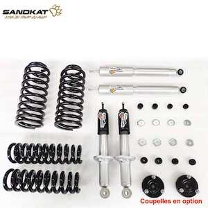 Sandkat4X4 Kit Suspension Sandkat4x4 - Rehausse env. 5 cm - Toyota Prado 95 long - Charge +45kg/+100kg