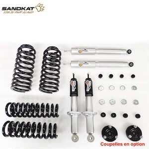 Sandkat4X4 Kit Suspension Sandkat4x4 - Rehausse env. 5 cm - Toyota Prado 95 long - Charge +55kg/+250kg