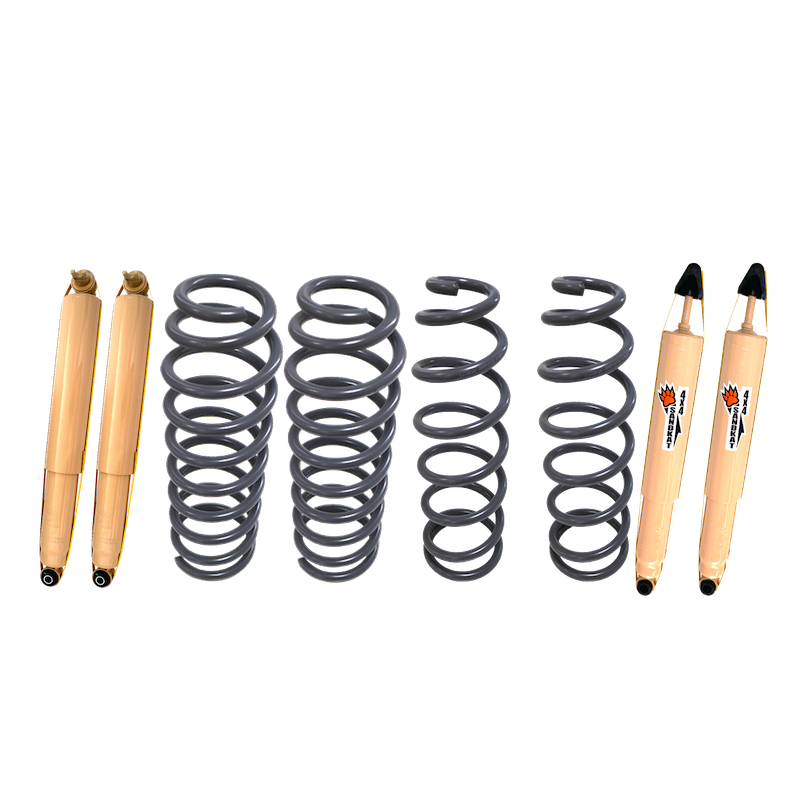 Kit Suspension Sandkat4x4 - Rehausse env. 7 cm - Jeep JK Court Diesel 2007+ - Charge +45kg/+100kg