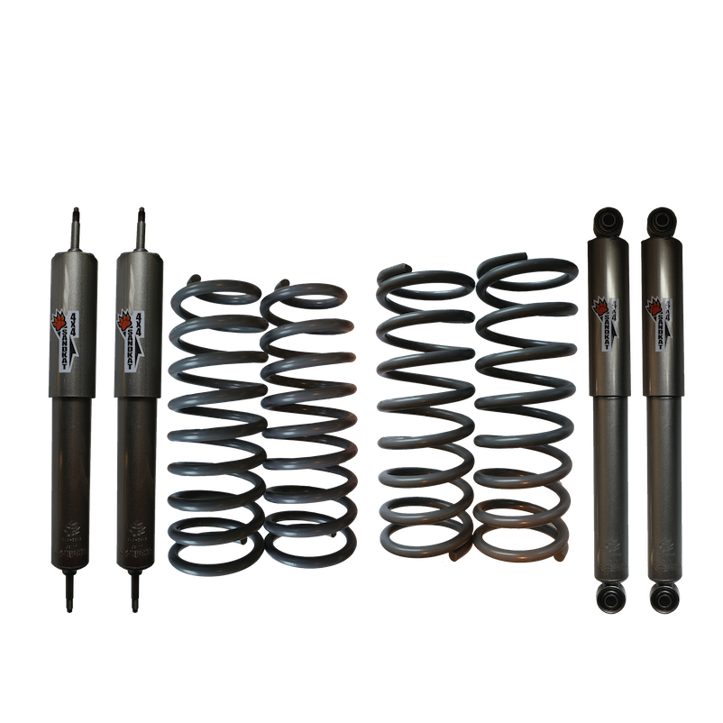 Kit Suspension Sandkat4x4 - Rehausse env. 5 cm - Nissan Patrol Y60 court - Charge +50kg/+100kg - Hydraulique