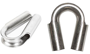Sandkat4X4 Cosse de fixation en tube inox pour corde de 12 mm - J&Max by Sandkat4x4