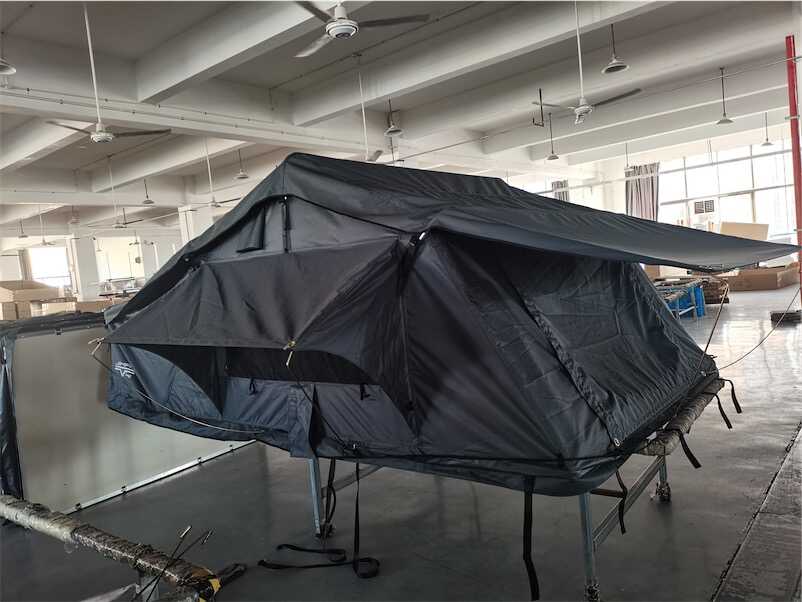 J&Max by Sandkat4x4 - SUNSET - Tente de toit portefeuille couleur grise - 3/4personnes